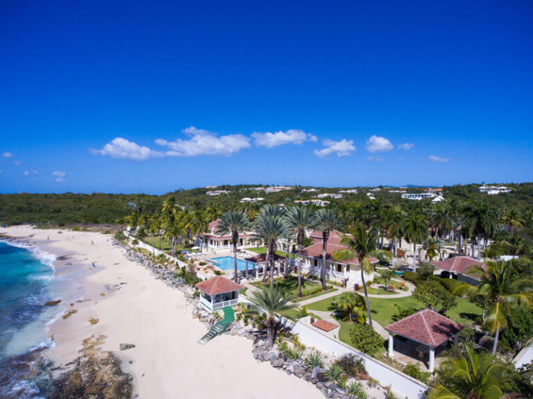 French St Martin, Plum Bay, beachfront, Chateau des Palmiers