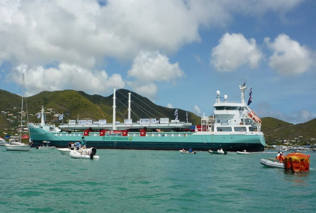 The Simpson Bay Causeway bridge St Maarten delivered by our client