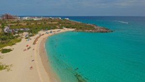 Mullet Bay best beach St Maarten post hurricnane Irma